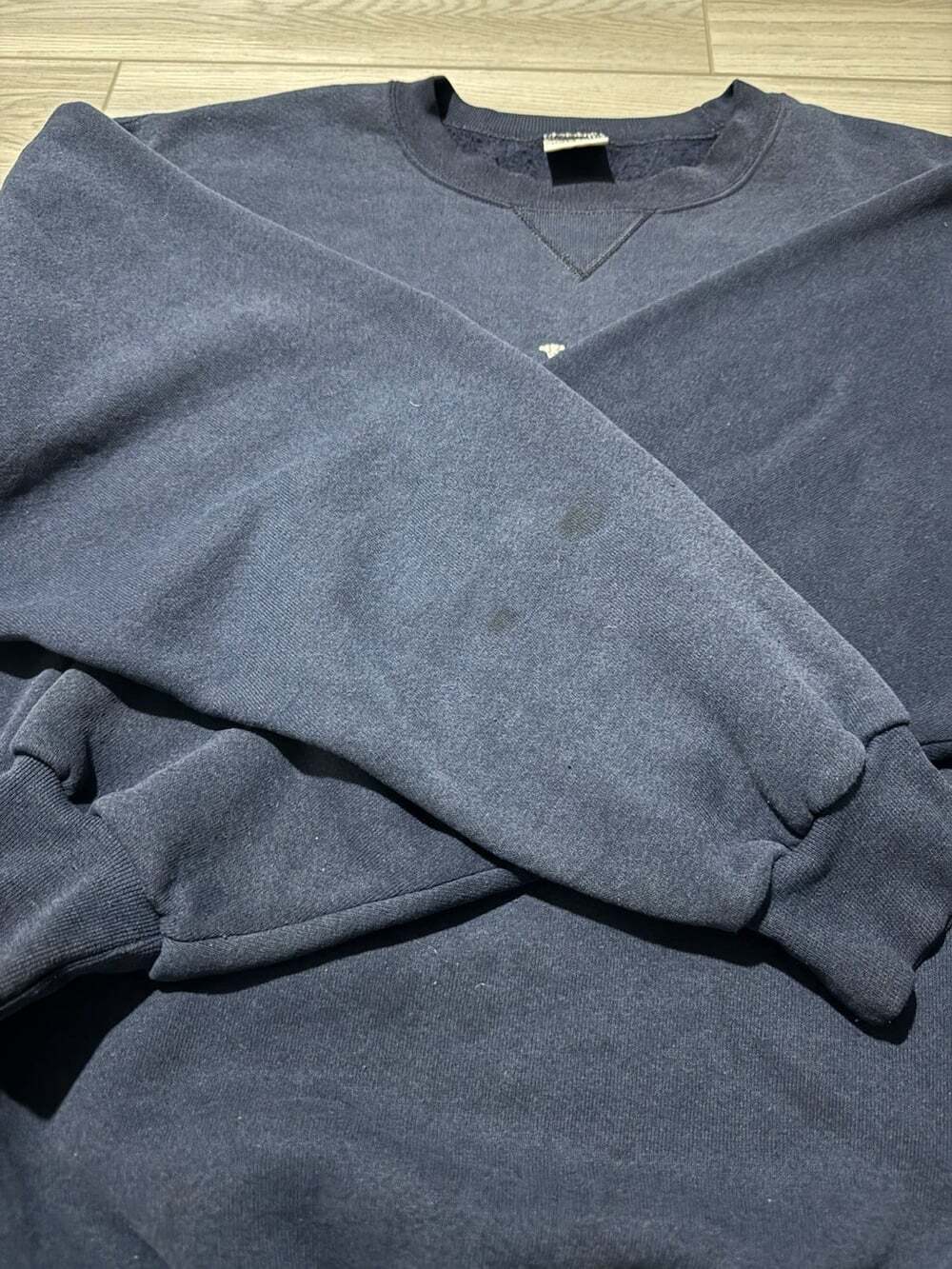 Vintage 90s Napa Valley A Grape Place Crewneck Sweatshirt Navy Wine Country L - Picture 4 of 10